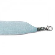 Organza Halsband 2-strängig, Verschluss 925er Silber 1 Stück türkis